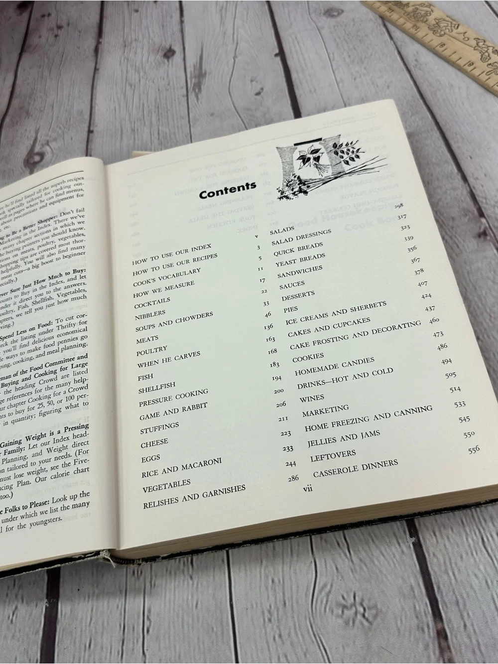vtg 1957 Good Housekeeping Cook Book Hardcover MCM retro collectible